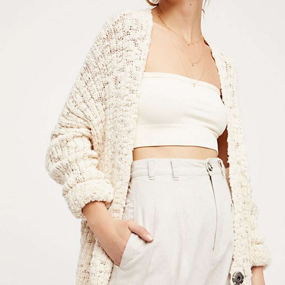 Free People Fun Times Cardi - Cream color - Picture 2 of 6